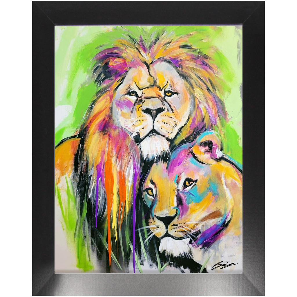 Lion Pride | Framed Paper Prints